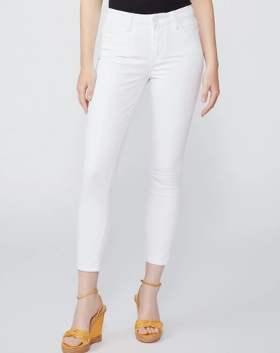 Shop Paige Hoxton Crop Jean In Crisp White