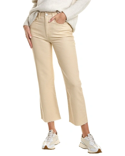 Shop Frame Le Jane Sand Cropped Straight Jean In Beige