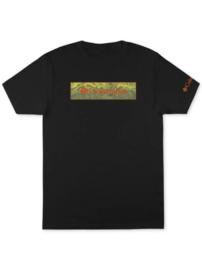 Shop Columbia Sportswear Fezibo Mens Cotton Logo Graphic T-shirt In Black
