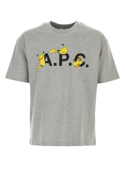 Shop Apc A.p.c. T-shirt In Grey