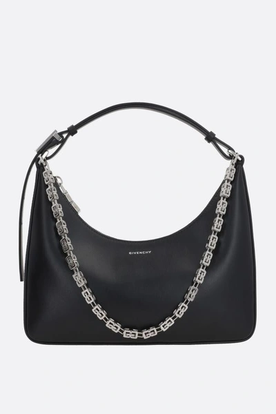 Shop Givenchy "voyou" Logo-print Shoulder Bag In Black