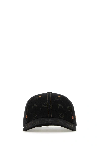 Shop Marine Serre Hats In Black