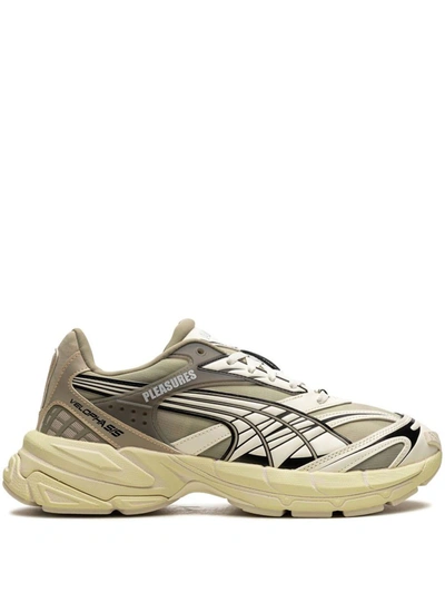 Shop Puma Velophasis Overdyed Pleasures Shoes In Birch Tree Anise Flower