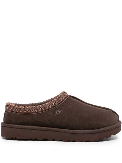 Shop Ugg Tasman Slippers In Brown