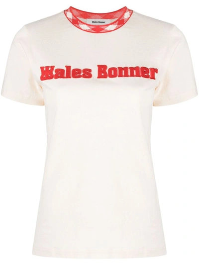 Shop Wales Bonner Original T-shirt Clothing In Nude & Neutrals