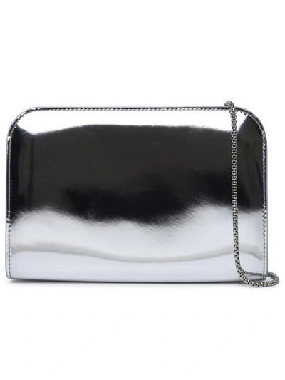 Shop Ferragamo Salvatore  'diana' Mini Clutch Bag In Silver