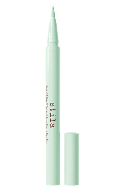 Shop Stila Stay All Day® Muted-neon Liquid Eye Liner In Hint Of Mint
