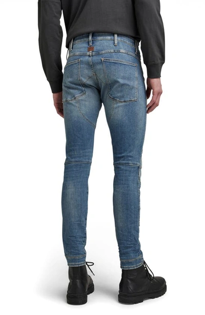 Shop G-star 5620 3d Skinny Jeans In Light Vintage Aged Destroy