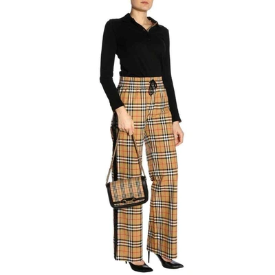 Burberry Women's House Check Canvas Small Chain Link Shoulder Bag In Multicolor