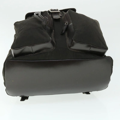 Shop Gucci Khaki Synthetic Backpack Bag ()