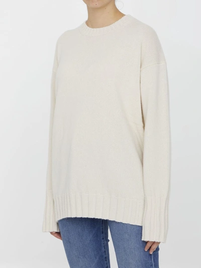 Shop Khaite Camilla Sweater In Cream
