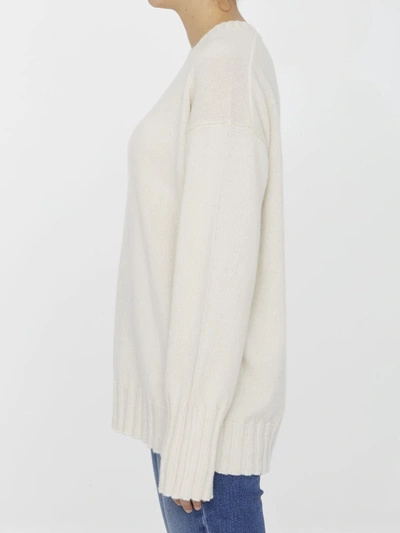 Shop Khaite Camilla Sweater In Cream