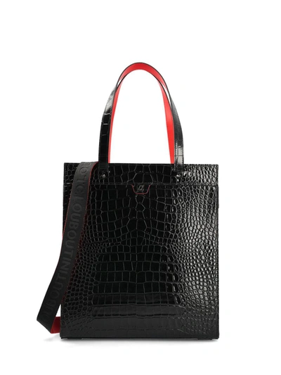 Shop Christian Louboutin Handbags In Black/black/black