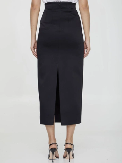 Shop Khaite Loxley Skirt In Black