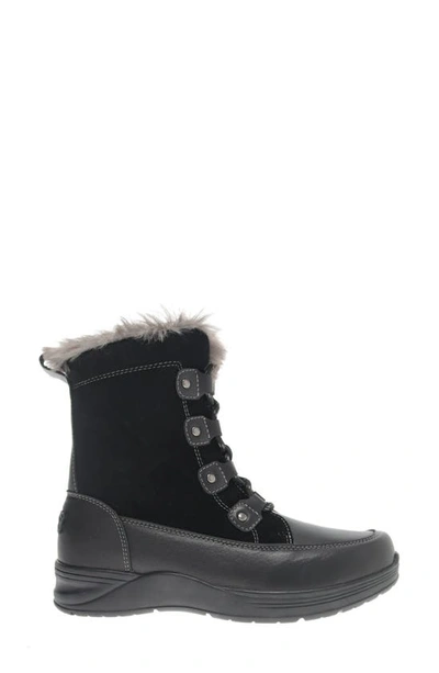 Shop Propét Dulcie Faux Fur Trim Bootie In Black