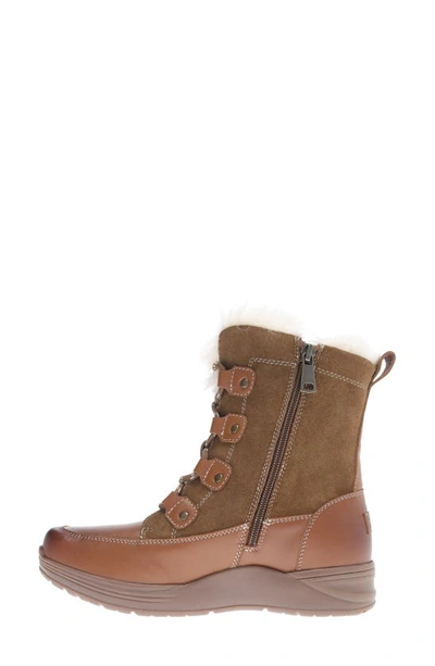 Shop Propét Dulcie Faux Fur Trim Bootie In Brown