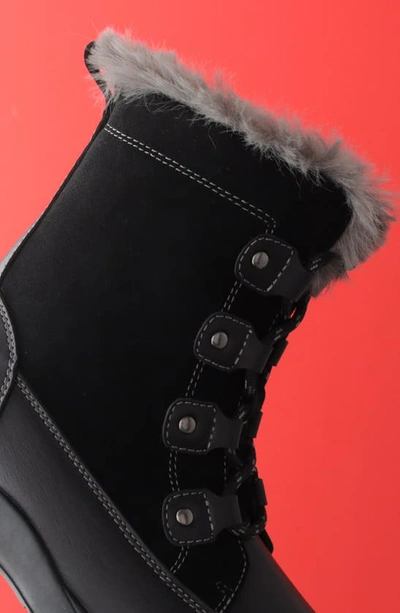 Shop Propét Dulcie Faux Fur Trim Bootie In Black