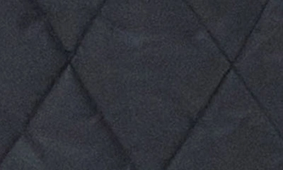 Shop Barbour Marsett Quilted Longline Jacket In Black/ Black/ Sage Tartan
