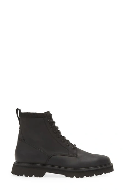 Shop Cole Haan American Classic Waterproof Plain Toe Lace-up Boot In Black/ Black Wp