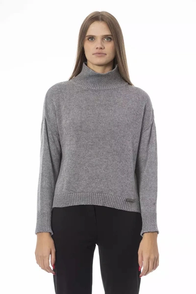 Shop Baldinini Trend Gray Viscose Sweater