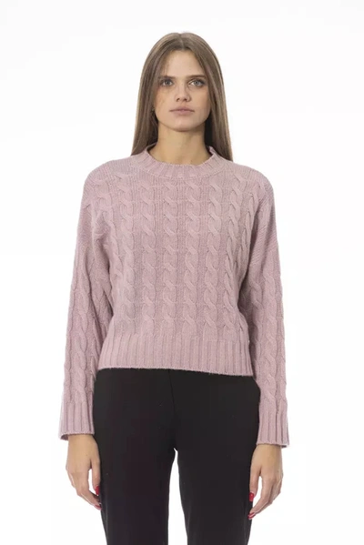 Shop Baldinini Trend Pink Wool Sweater