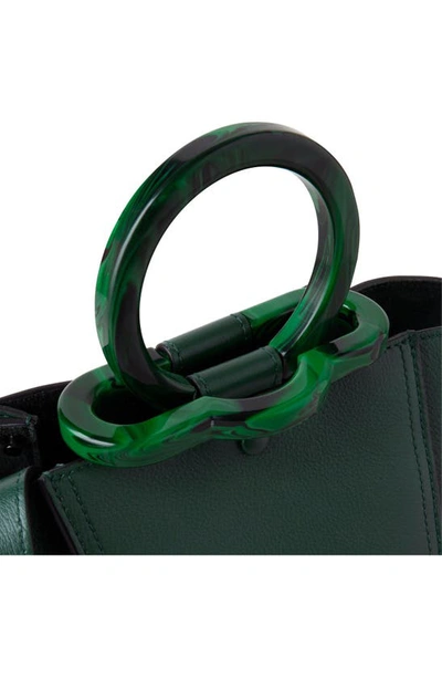 Shop Mulberry Mini Riders Top Handle Tote In  Green