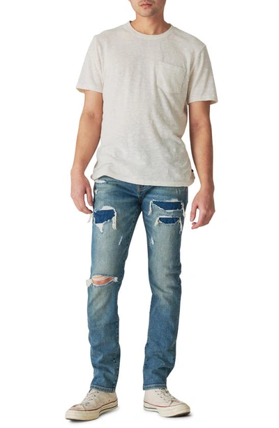 Lucky Brand 110 Advanced Stretch Ripped Slim Fit Jeans