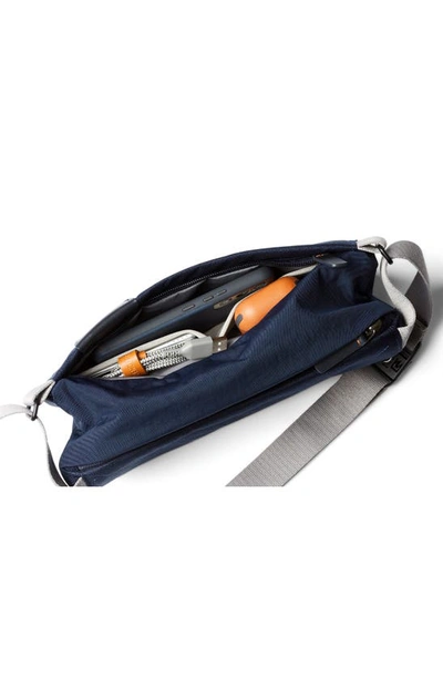 Shop Bellroy Heiq V-block Water Resistant Mini Sling In Navy