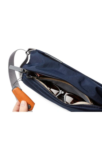 Shop Bellroy Heiq V-block Water Resistant Mini Sling In Navy