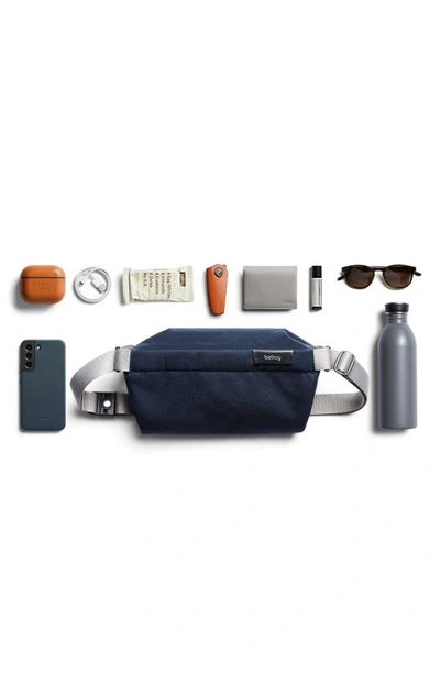 Shop Bellroy Heiq V-block Water Resistant Mini Sling In Navy