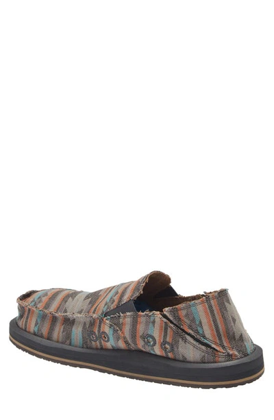 Shop Sanuk Sidewalk Surfer Slip-on Shoe In Black Multi