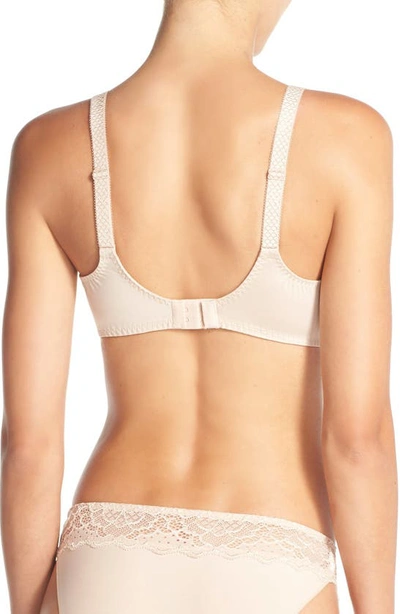 Shop Simone Perele Simone Perle 'caresse' Minimizer Underwire Bra In Peau Rose