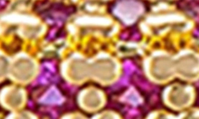 Ettika Simple Sparkle Set Of 2 Rings In Ruby