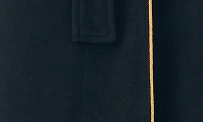 Shop Lauren Ralph Lauren Recycled Polyester Fleece Robe In Black