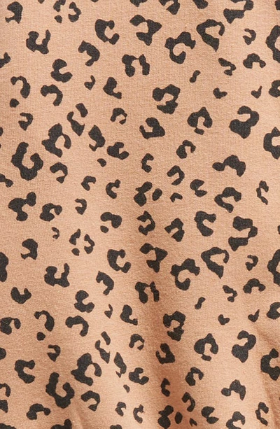 Shop Tucker + Tate Print Fleece Sweatshirt & Joggers Set In Tan Tawny Mini Leopard