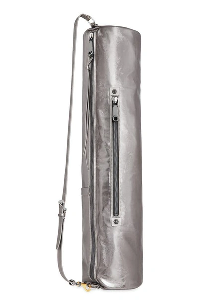 Shop Rebecca Minkoff Yoga Mat Carrier In Anthracite