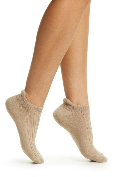 Shop Oroblu Jasmine Ankle Socks In Beige Melange