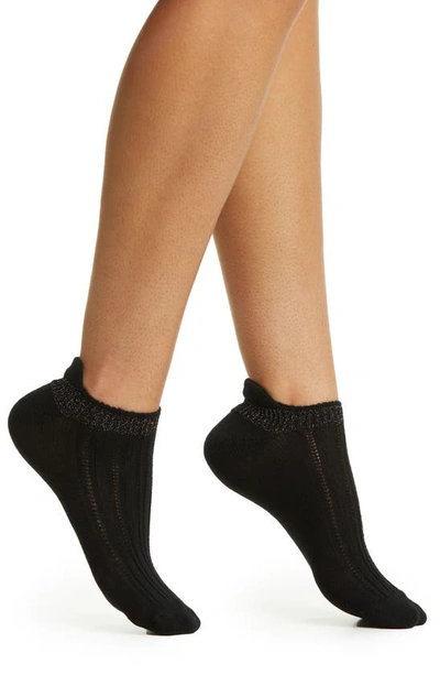 Shop Oroblu Jasmine Ankle Socks In Black