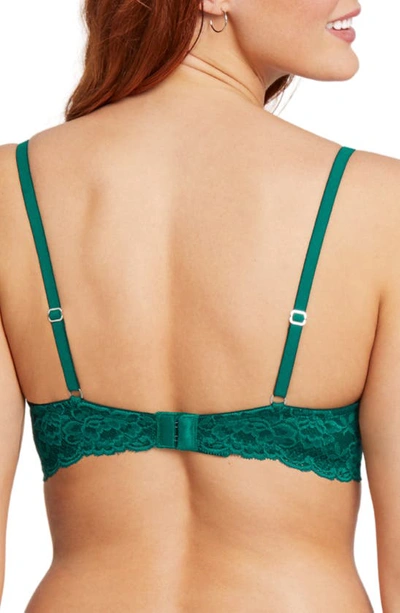 Montelle Intimates Flirt Lace Underwire Demi Bra In Jade