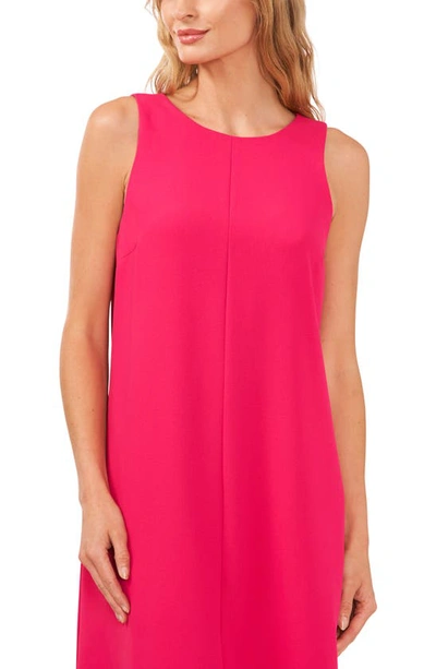 Shop Cece Back Bow Sleeveless A-line Dress In Pink Peacock
