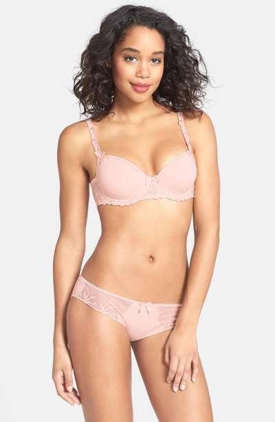 Shop Simone Perele Andora 3d Molded Underwire Bra In Blush