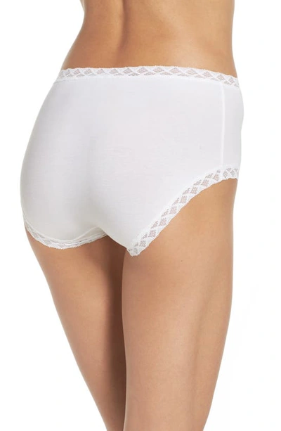 Shop Natori Bliss Stretch Cotton Full Briefs In White