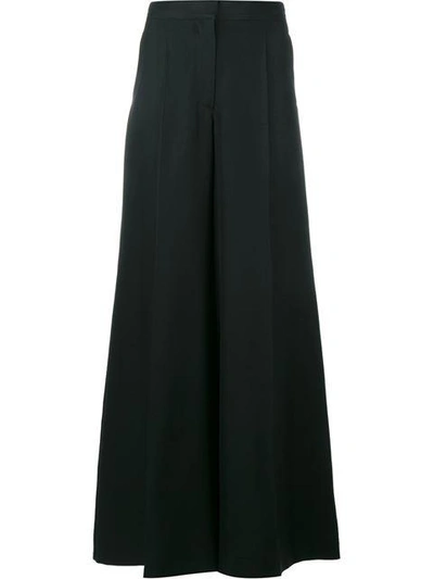 Shop Valentino High Waisted Silk Trousers