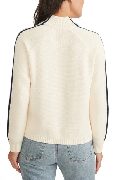 Shop Marine Layer Archive Invierno Half Zip Sweater In Ivory