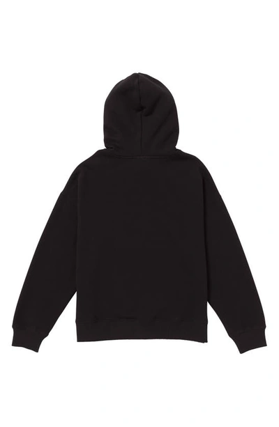 Shop Volcom Kids' Combust Fleece Pullover Hoodie In Black