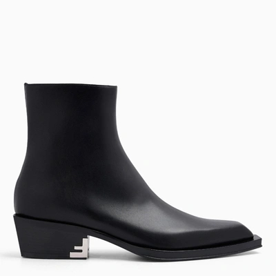 Shop Fendi Black Leather Boot