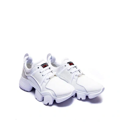 Shop Givenchy Jaw Leather Sneakers