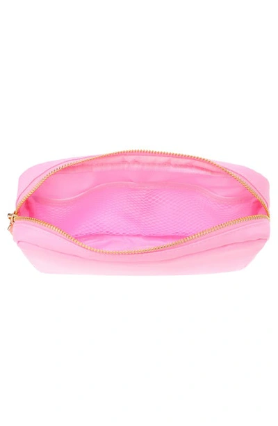 Shop Bloc Bags Medium Star Cosmetics Bag In Baby Pink