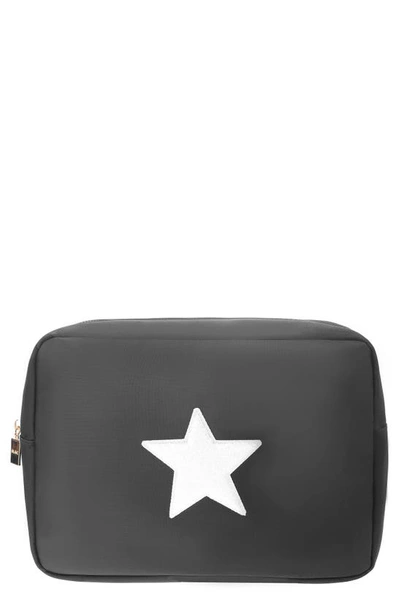 Shop Bloc Bags Extra Large Star Cosmetic Bag In Black