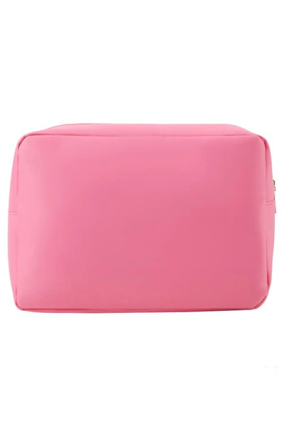 Shop Bloc Bags Extra Large Kiss Cosmetic Bag In Bubblegum Pink